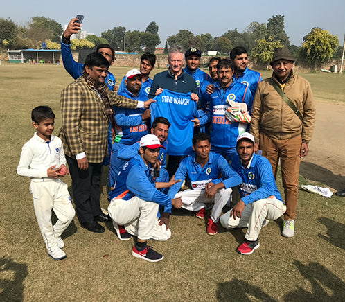 Local cricket team celebrating